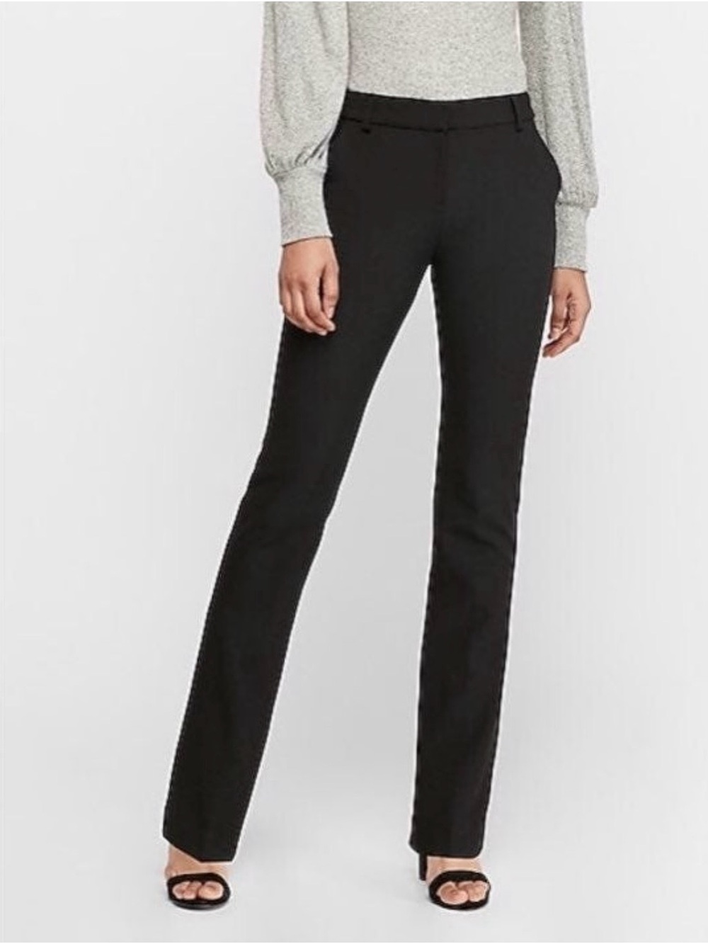 Express Black Boot-Cut Dress Pants